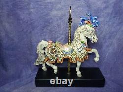 WOW Carousel Charger 1984 Cybis 13 Porcelain Horse Figurine FREE SHIPPING