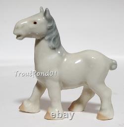 Wade First Whimsies Early Shire Horse 1959 Porcelain Figurine from Set 10