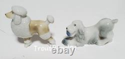 Wade First Whimsies Figurines Set 1 Box Fawn Spaniel Horse Poodle Squirrel 1953