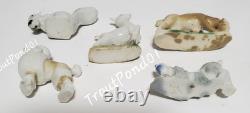 Wade First Whimsies Figurines Set 1 Box Fawn Spaniel Horse Poodle Squirrel 1953