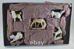 Wade Whimsies Set 1, 1953 With Orginal Box, Poodle, Horse, Dog, Fawn, Etc