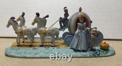 Walt Disney World Park Porcelain Cinderella Horse Carriage Coach Figurine (OR)
