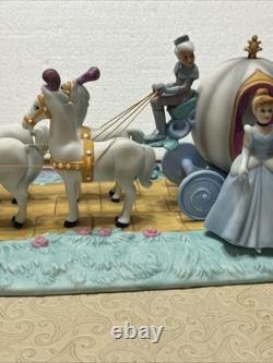 Walt Disney World Park Porcelain Cinderella Horse Carriage Coach Figurine (OR)