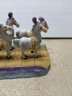 Walt Disney World Park Porcelain Cinderella Horse Carriage Coach Figurine (OR)