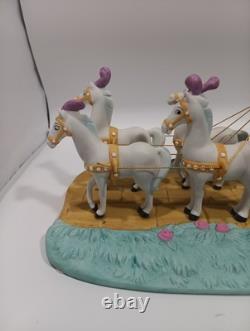 Walt Disney World Park Porcelain Cinderella Horse Carriage Coach Figurine RARE