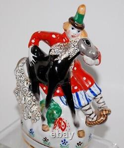 Whimsical Figure Group by Dimitrov Porcelain Factory of Verbilki, Russia