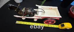 White Farm Cart with 1 Clydesdale John L. Black Collection