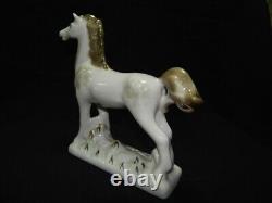 White Horse Figurine Polonsky Porcelain Handmade USSR Stamp Home Decoration Art