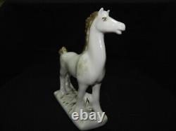 White Horse Figurine Polonsky Porcelain Handmade USSR Stamp Home Decoration Art