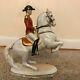 Wien 1591 Levade Lipizzaner And Horse Rider Porcelain Figural / Figurine