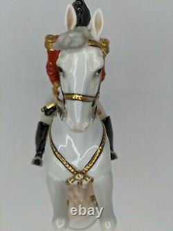 Wien Augarten Austria Hofburg Courbette Spanish Horse Rider Porcelain Figurine