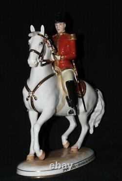 Wien Augarten Austria Hofburg Pirouette Spanish Horse Rider Porcelain Figurine