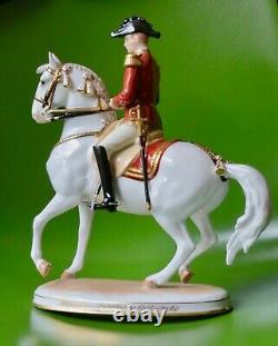 Wien Augarten Austria Hofburg Pirouette Spanish Horse Rider Porcelain Figurine