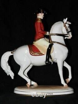 Wien Augarten Austria Hofburg Pirouette Spanish Horse Rider Porcelain Figurine