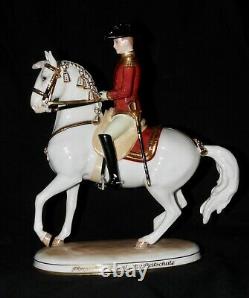 Wien Augarten Austria Hofburg Pirouette Spanish Horse Rider Porcelain Figurine