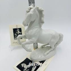 Wien Augarten Horse Porcelain Figurine Vienna Austria 1932 COA Porzellan White