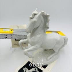 Wien Augarten Horse Porcelain Figurine Vienna Austria 1932 COA Porzellan White