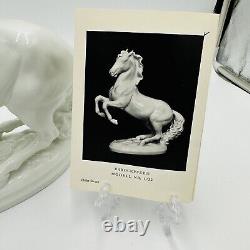 Wien Augarten Horse Porcelain Figurine Vienna Austria 1932 COA Porzellan White