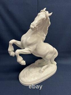 XL Augarten Wein Porcelain Horse Figurine